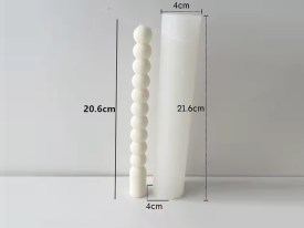 Molde silicona vela torneada 